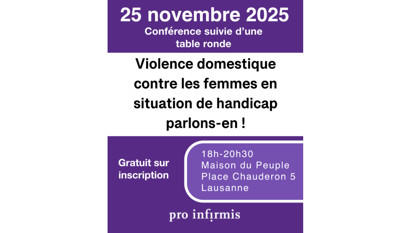 Conférence Violence domestique contre les femmes en situation de handicap, parlons-en!